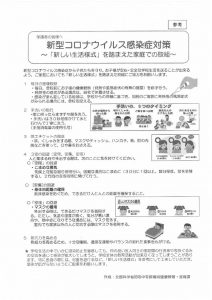 コロナウイルス感染症対策のサムネイル