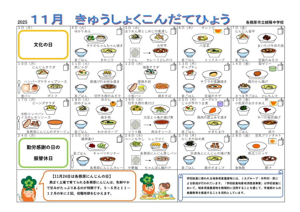 R7.11献立表おもてのサムネイル
